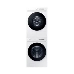 비스포크 그랑데 AI 세탁기 24kg + 건조기 20kg 화이트 + 상단 설치 키트